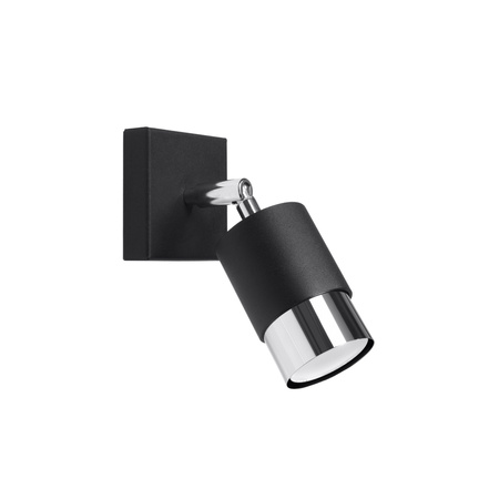 Kinkiet NERO czarny/chrom Sollux Lighting SL.1064