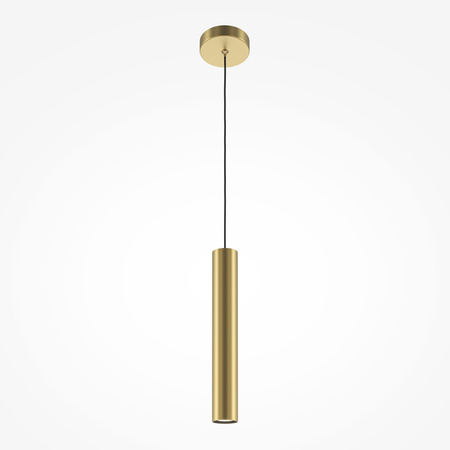 Złota lampa wisząca tuba 40cm o średnicy 6cm 1xGu10 Pro Focus MOD161PL-01G1 Maytoni