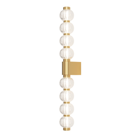 Wysoki złoty kinkiet 76cm ze szklanych kul LED 3000K Amulet MOD555WL-L13G3K Maytoni