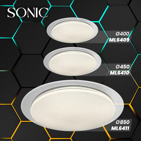 Plafon SONIC 24W LED Ø400 mm Milagro ML6409