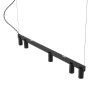 Lampa wisząca 5 tub na czarnej belce FOURTY LINE LED 900 Nowodvorski 12298
