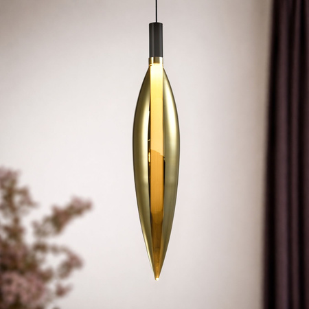 Lampa wisząća NORDIC 1x5W G9 klosz złoty Candellux Studio 31-51332
