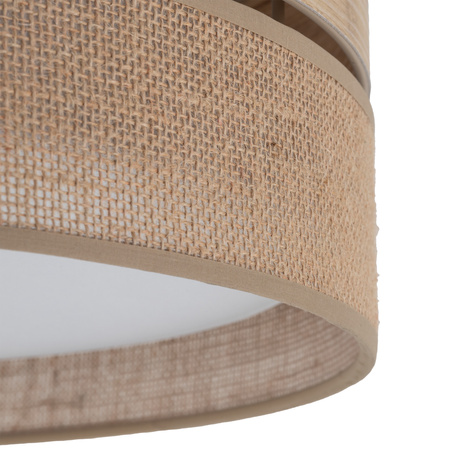 Lampa sufitowa o średnicy 45cm juta, Jasne drewno DORMA WOOD JUTA 4xE27 Tk Lighting 11790
