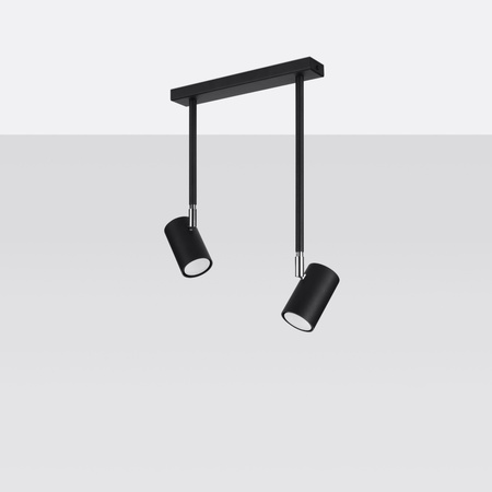 Plafon NORANO 2 czarny Sollux SL.1075