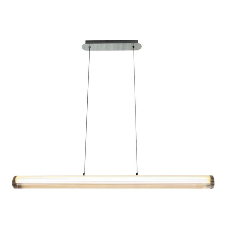 Lampa wisząca tuba akrylowa Trivia Chrome 16W LED CCT IP44 Milagro ML2733