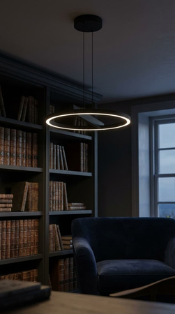 Lampa wisząca LED do salonu w kolorze czarnym TIVOLI Kaja Lighting  K-8230