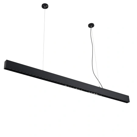 Lampa wisząca liniowa 120cm z punktowymi źródłami światła Sigi I LED czarna PL0126-BK Yaskr