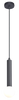 Lampa wisząca cienka czarna tuba zakończona szklaną białą kulą FREYA 1xG9 Zuma Line P230627901A