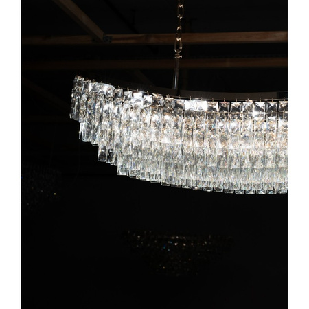 Duża lampa wisząca kryształowa 120cm 18xE14 ZAMBEZI 120 PENDANT GO Azzardo AZ6913