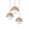 Potrójna lampa wisząca z białymi kulami BONO SABIA 3XG9 Tk Lighting 10720