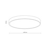 Plafon LED do łazienki 50cm VELIS BLACK 40W IP54 Tk Lighting 18288