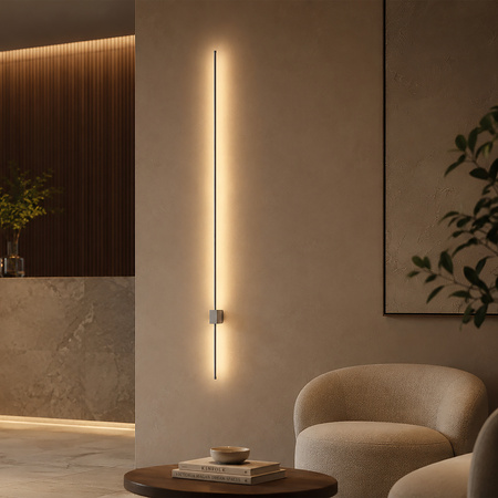 Biały kinkiet 114cm podświetlający ściane LIXA WHITE LED 18W LED 3000K Tk Lighting 18299