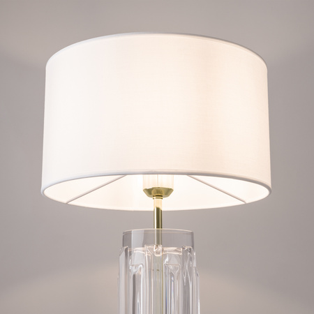 Duża lampa stołowa 52cm ze szklaną podstawą Muse MOD304TL-01G Maytoni