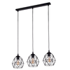 GALAXY BLACK LAMPA WISZĄCA 3  LISTWA TK Lighting 3191