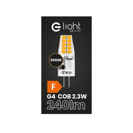 Żarówka LED 2,3W G4 12V 3000K Silikon Eko-Light EKZA1728