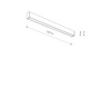 Podłużna lampa sufitowa zewnętrzna 100cm IP44 3000K OUTLINE LED M Nowodvorski 11361