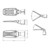Lampa ogrodowa, naświetlacz ścienny LED 4000K Marlo Italux FD-73452-50W