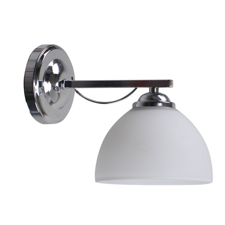 FILONA LAMPA KINKIET CHROMOWY 1X40 E27 KLOSZ BIAŁY Candellux 21-22691