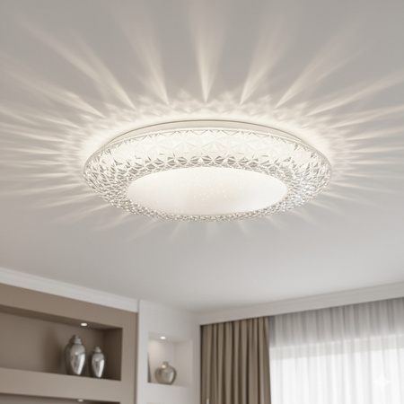 Plafon z neutralną barwą światła ROX 34W LED Ø480 Milagro ML2053