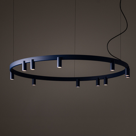 Lampa wisząca pierścień z tubami o średnicy 116cm 17xGU10 R35 i LED zintegrowany FOURTY ROUND LED Nowodvorski 12286