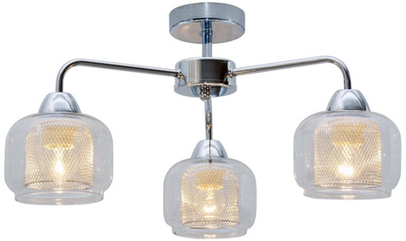 RAY LAMPA SUFITOWA 3X40W E14 CHROM Candellux 33-67081