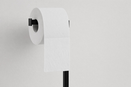 Czarny stojak na papier toaletowy KS-45 PAPER STAND z serii KAJA HOME