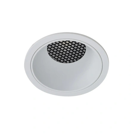 Biała okrągła oprawa podtynkowa TINO R 15W CCT SWITCH WH Azzardo AZ7020
