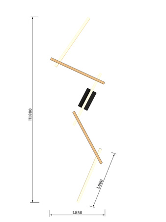 Lampa sufitowa RIMINI piątka LED Wofi Premium 7021-506 ze ściemniaczem