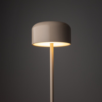 Prosta lampa podłogowa w kolorze beżowym NOA BEIGE LED Tk Lighting 19006