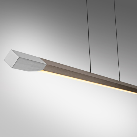 Lampa wisząca liniowa w kolorze kawowym LED 3000K HOOP Paul Neuhaus 2732-36 ze ściemiaczem