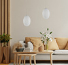 Lampa wisząca BRAGA WHITE SMOKE plisowane szkło Milagro ML0350 ML0351 - kolor do wyboru