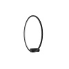 Kinkiet ścienny pierścień 60cm czarny Ringa M LED IP44 WL0116-M-BK Yaskr
