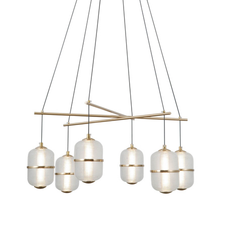 Lampa wisząca Alani złota LED 3000K Italux PND-34375-6-HBR