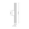 Kinkiet łazienkowa tuba Vena 60 cm złoty LED CCT Light Prestige LP-1010/1W-60 GD