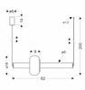 Lampa wisząca pozioma PURAS 15W LED 3000K Candellux Studio 31-50595
