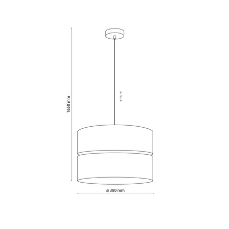 Lampa wisząca ECO 38cm TK Lighting 5772