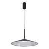 Lampa wisząca czarna 47,5cm spłaszczony stożek LED 3000K/4000K/6000K Sardena Italux PND-01510-L-BK