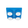 Kwadratowa niebieska lampa sufitowa BRIX BLUE 4XGX53 Tk Lighting 11284