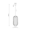 Czarna cylindryczna lampa wisząca druciana o średnicy 25cm SPHERA S BLACK 1xGX53 Tk Lighting 11307