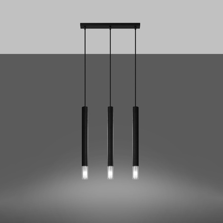 Lampa wisząca WEZYR metal szkło Sollux Lighting SL.0959 SL.0962