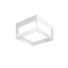 Biały kwadratowy mały plafon 13cm do łazienki IP65 LED wybór barwy światła Nefis Italux PLF-53628-WH