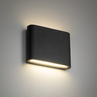 Płaski kinkiet na elewacje w kolorze szraym światło góra-dół 3000K ARWENA S GRAY IP54 Tk Lighting 18082