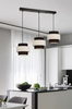 Benta lampa wisząca czarny 3x40w e27 abażur czarny+kremowy Candellux 33-17826