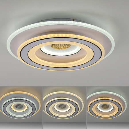 Okrągły plafon sufitowy zmiana barwy światła TOLAGO LED sterowany pilotem Just Light 14282-16