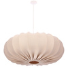 Lampa wisząca skandynawska z abażurem beżowym frappe 66 cm do salonu i jadalni CAFEE 1xE27 Candellux Studio 31-39231