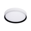 Florida lampa sufitowa plafon biały+czarny 24w led 39 cm klosz biały Candellux 13-11305