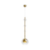 Szklana pojedyńcza lampa wisząca z kulkami na przewodzie Ros MOD227PL-01BS Maytoni
