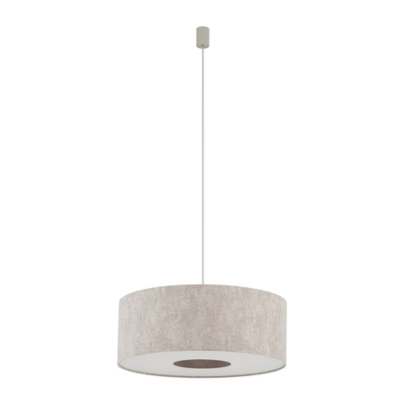 Lampa wisząca z jedwabistej szarej tkaniny 50cm 1xE27 CEDRO M Nowodvorski 11665