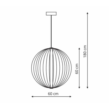 Lampa wisząca Treviso złota LED CCT Light Prestige LP-798/1P L GD