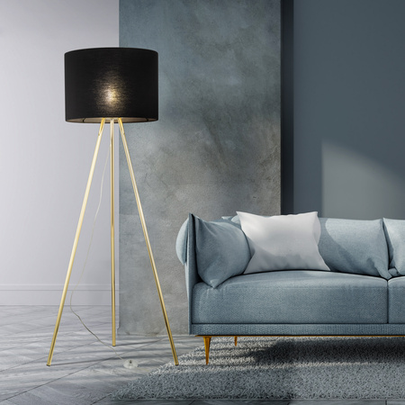 UMBERTO BLACK GOLD LAMPA PODŁOGOWA 1 TK Lighting 6635